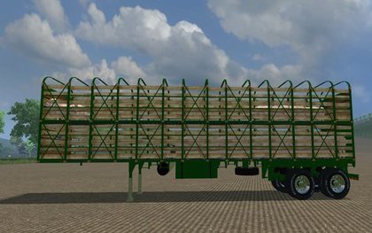 Livestock trailer Pig green