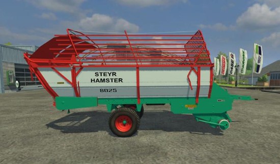 Steyr Hamster 8025 Ladewagen